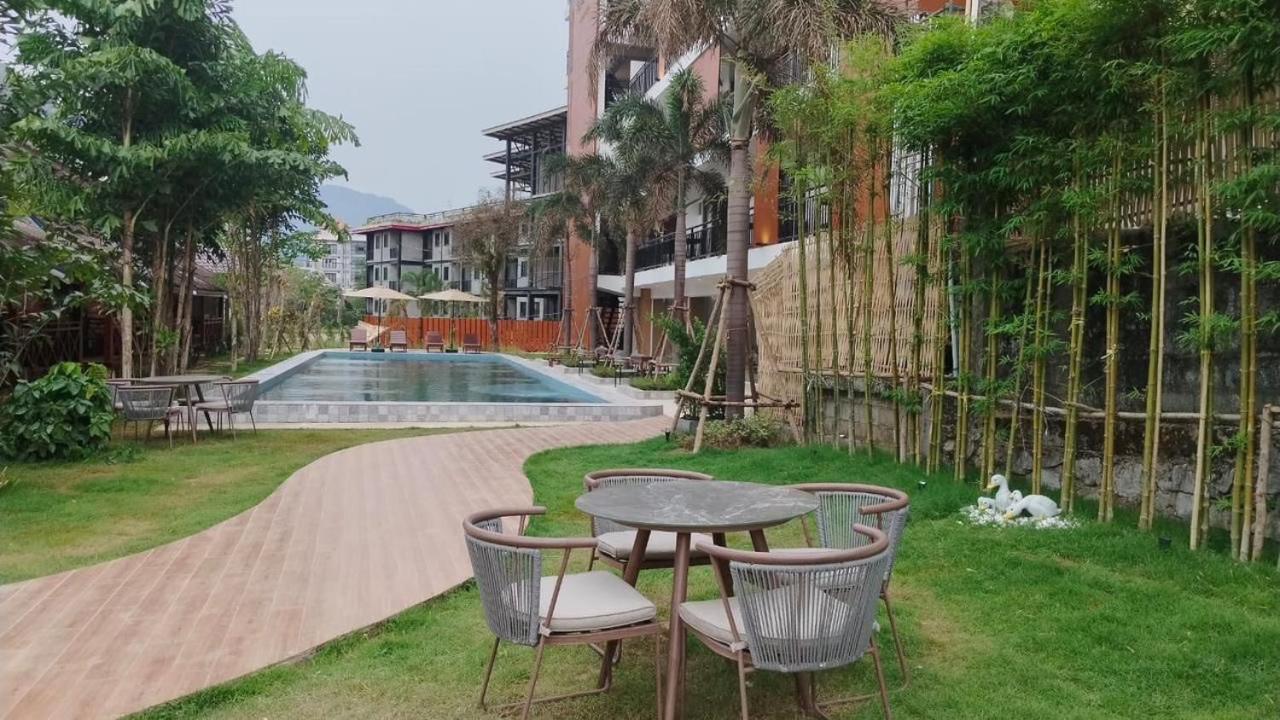 Vang Vieng Bungalows ภายนอก รูปภาพ