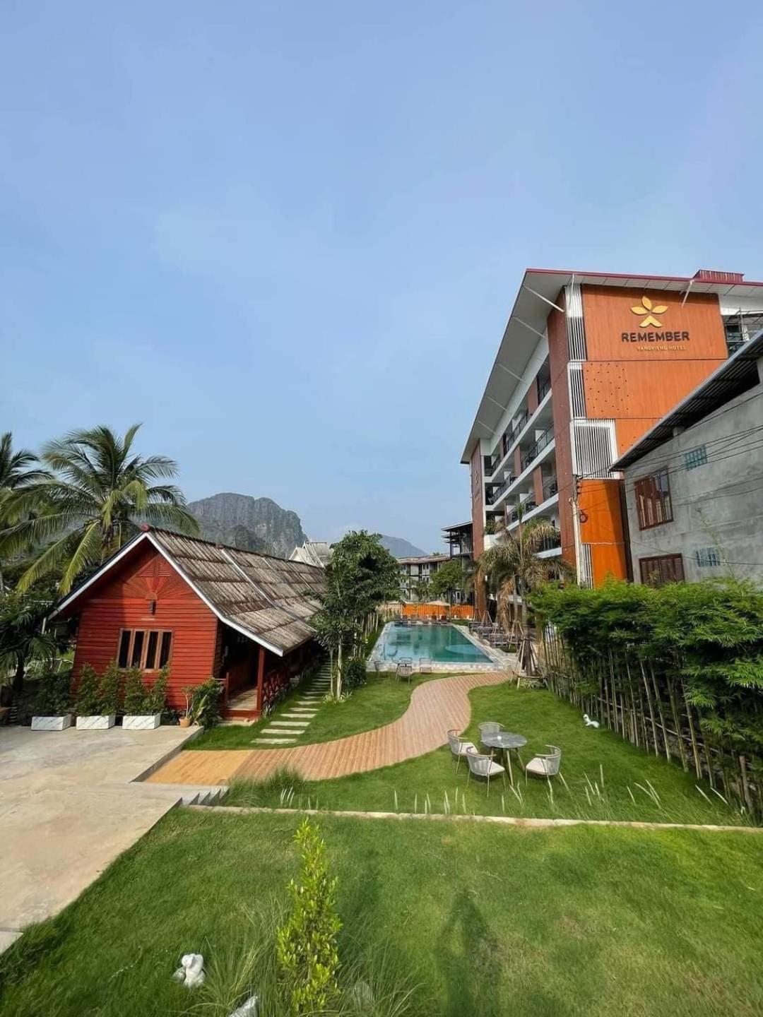 Vang Vieng Bungalows ภายนอก รูปภาพ